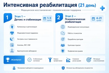 Реабилитация за 21 день в Бикине